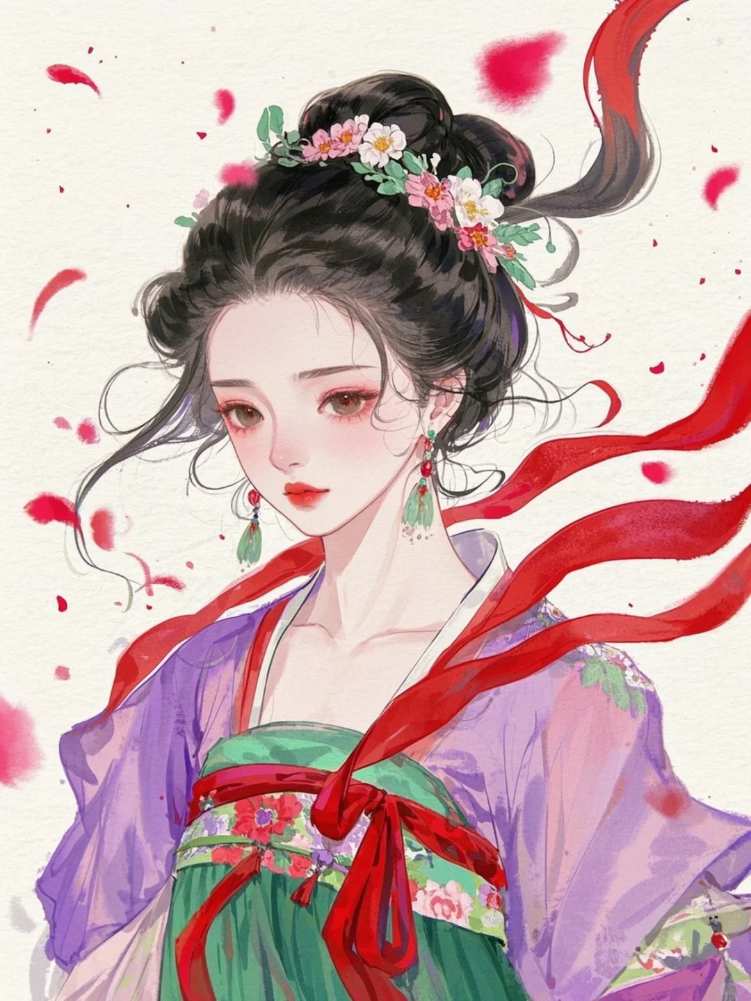 古风美人，这画风绝了