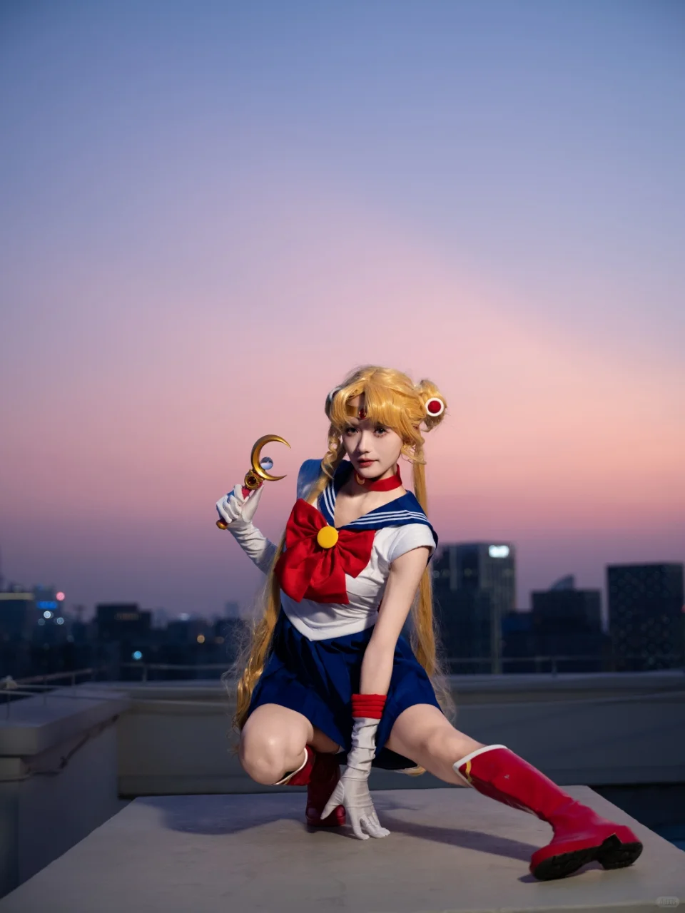 绝美晚霞与美少女战士🌙