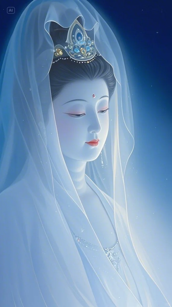 月下女神，美极了……