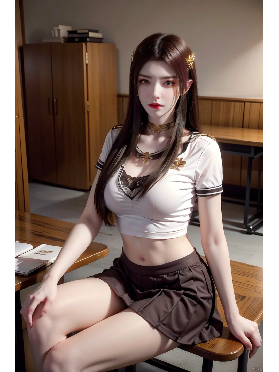 斗破苍穹美杜莎学生装美图壁纸
