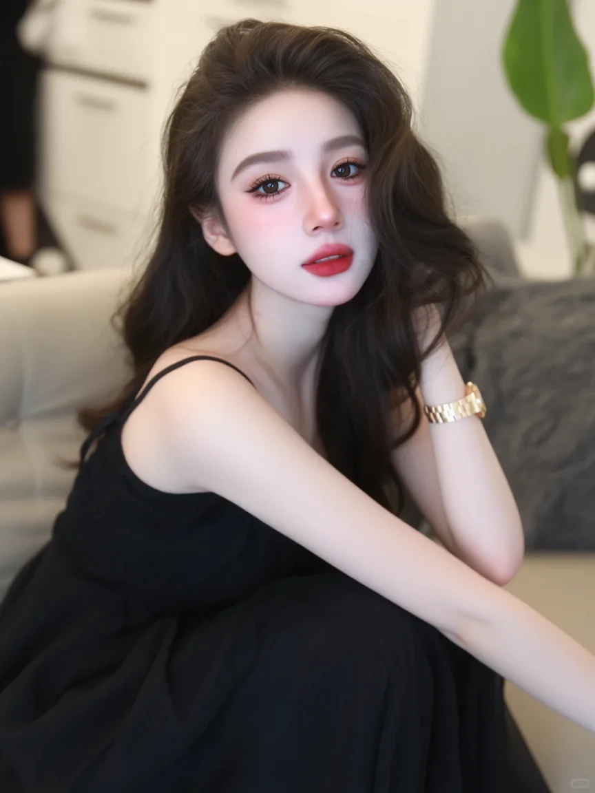 黑发红唇 💋东方女性韵味十足