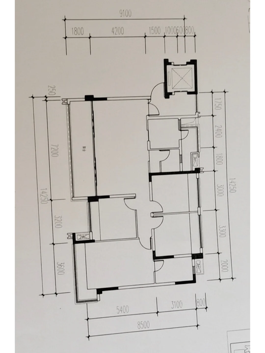这户型如何 建面132 一梯两户