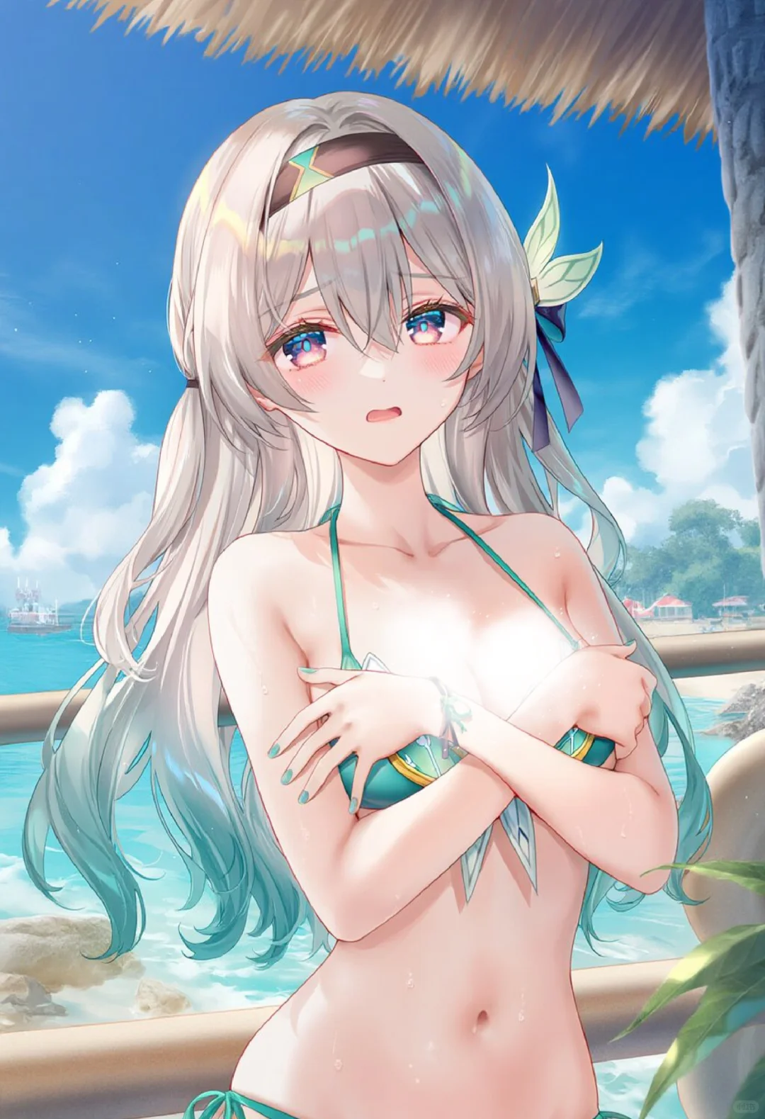 阳光、沙滩、泳衣、美少女丨流萤在约吗？