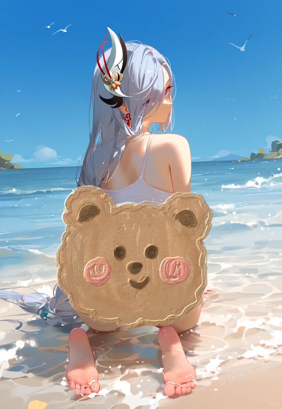 申鹤：你愿意陪我去海边吗