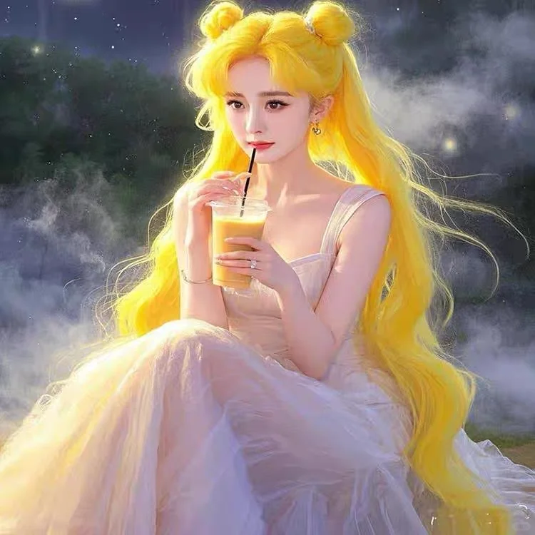 杨幂cos水冰月无敌了！适合头像