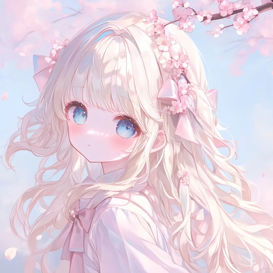 粉色少女头像
