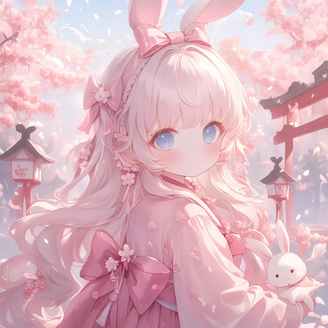 粉色少女头像