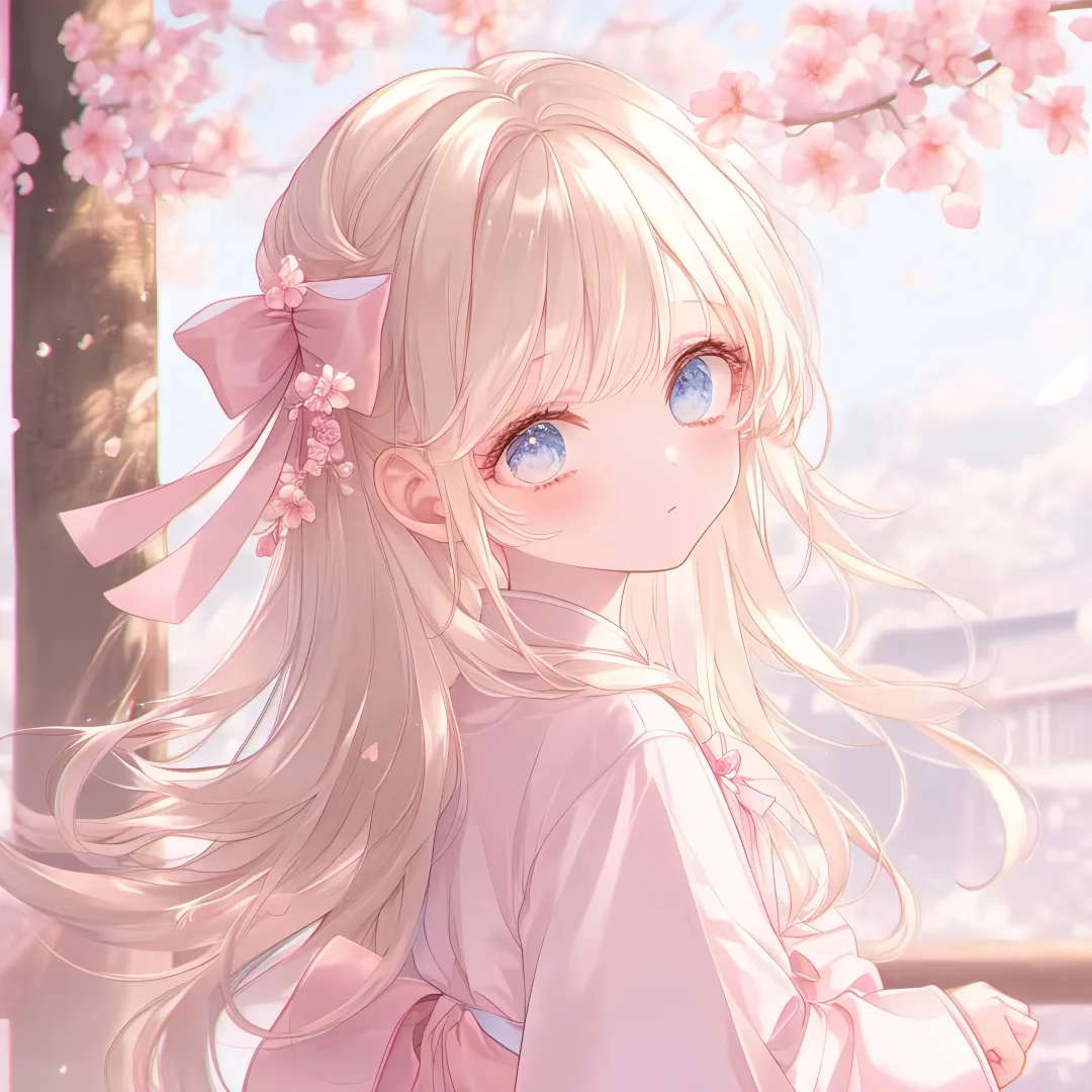 粉色少女头像