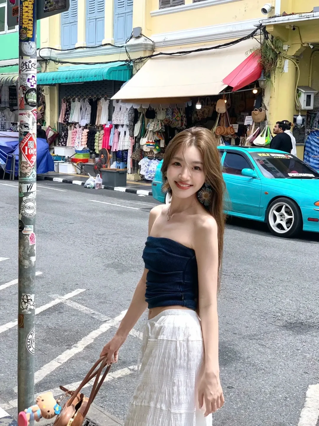 性感抹胸➕休闲裤‼️美式辣妹穿搭✨