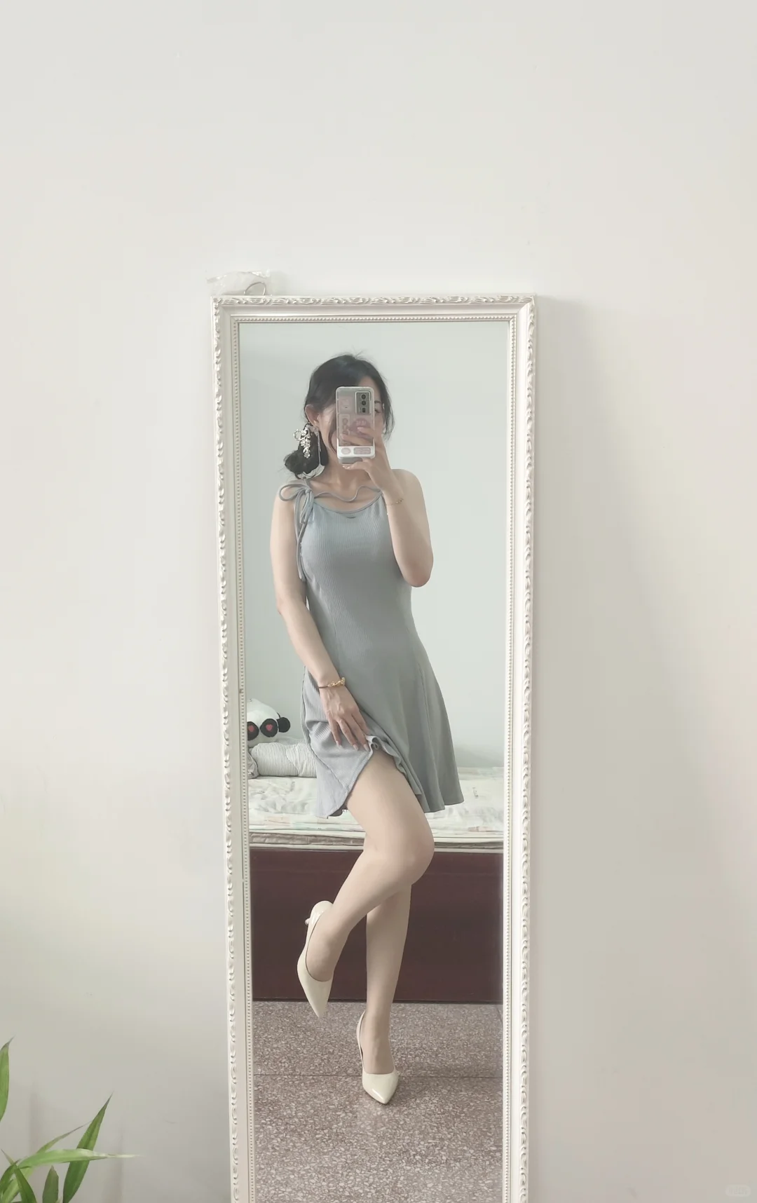 薄丝高跟肉腿温柔OL风，真的超爱30+的自己