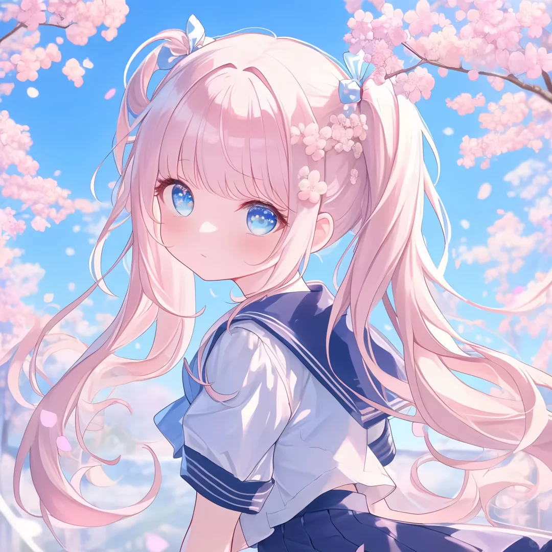 粉色少女头像