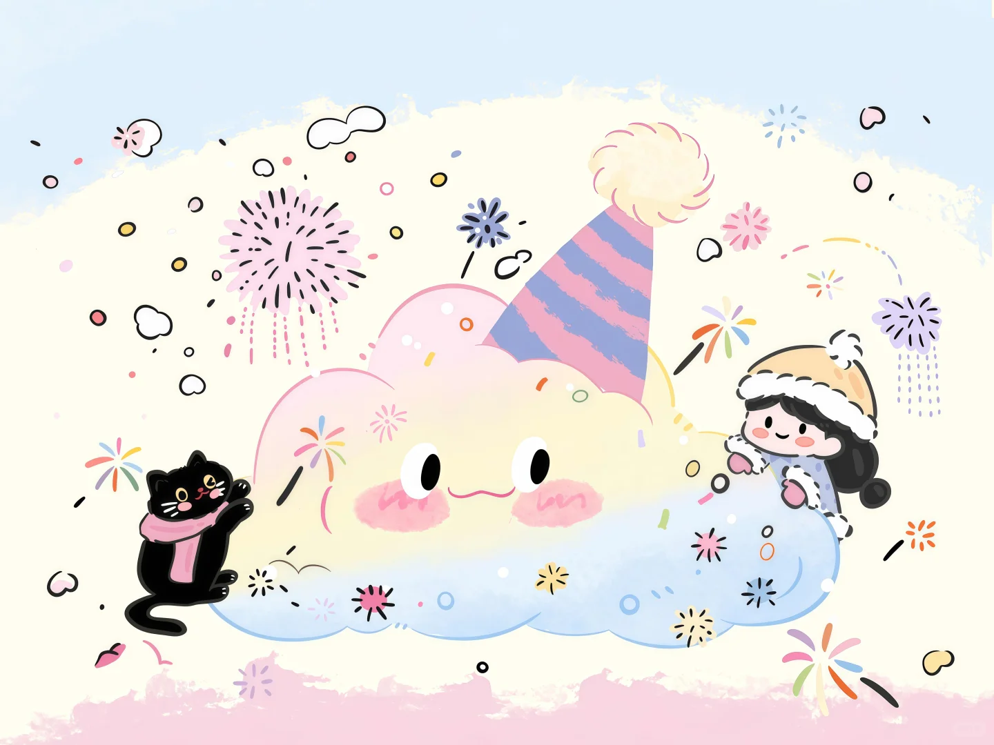 𝐢𝐩𝐚𝐝壁纸｜🍦✩小幸福₊°☁️⊹