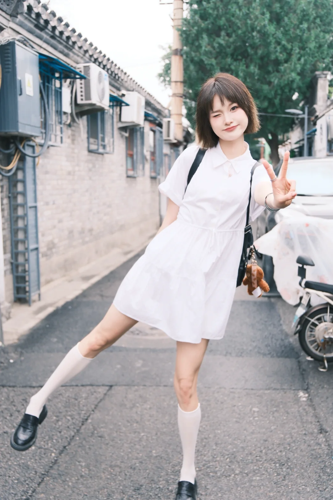 拍到一个甜甜的女孩～～🤍