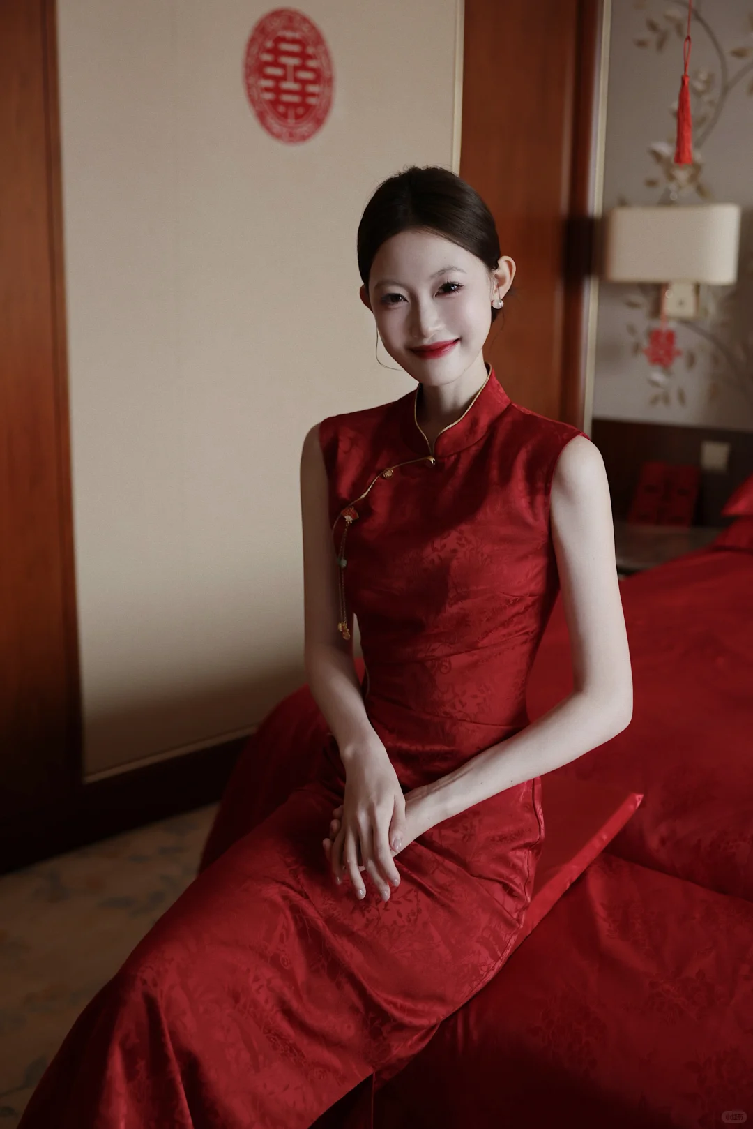 婚礼分享｜红旗袍把我显白到发光
