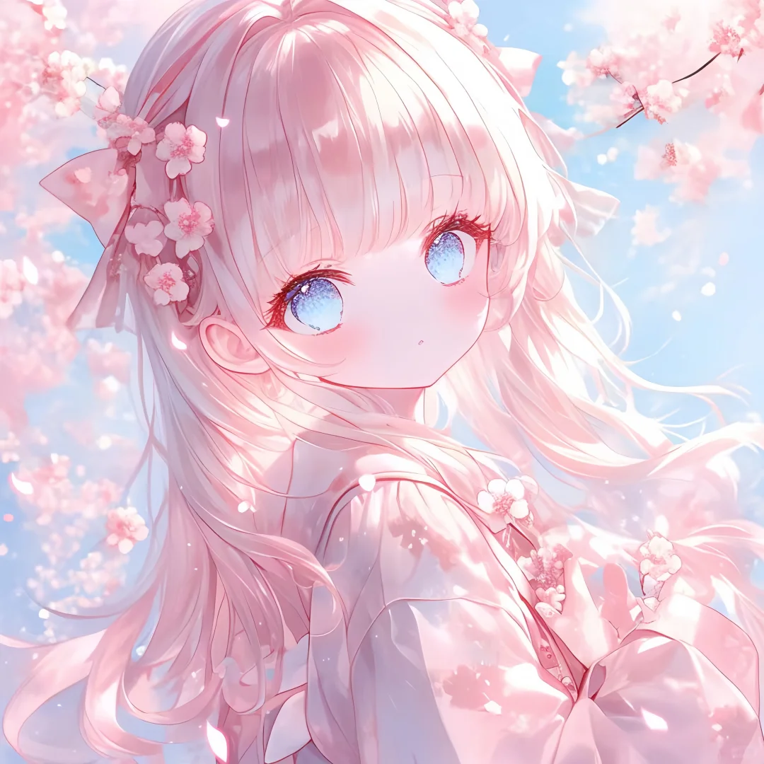 粉色少女头像