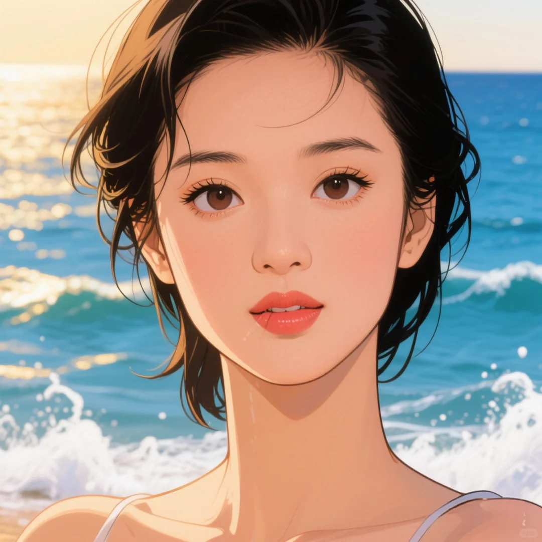 海光吻过的容颜，像极了哪位女明星呢？