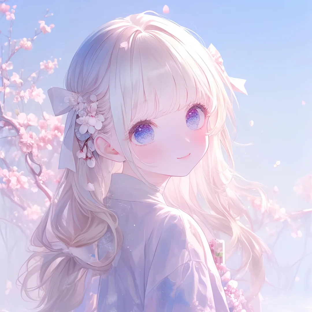 粉色少女头像