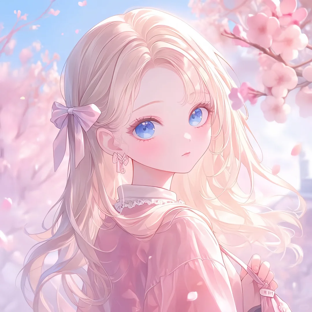 粉色少女头像