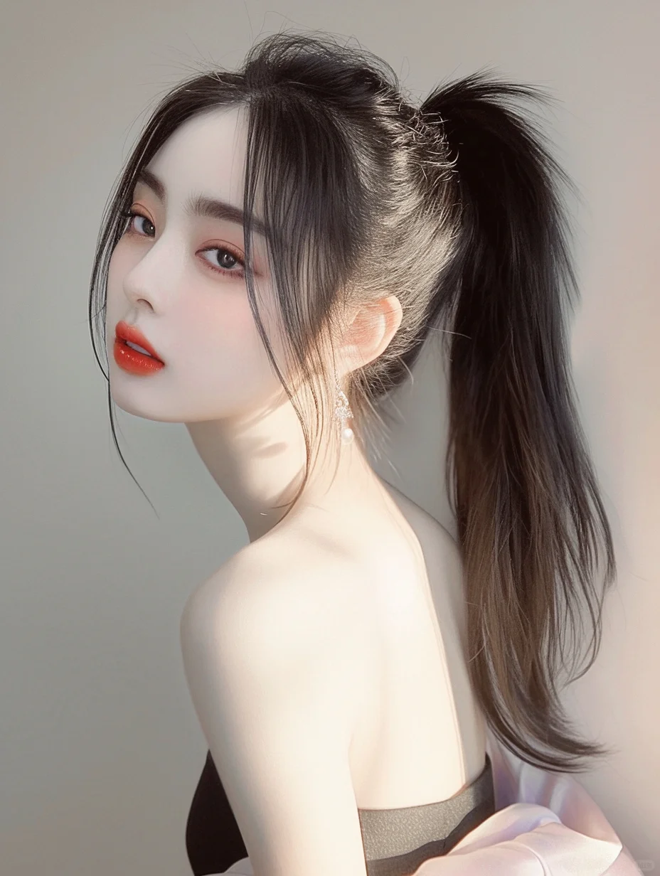 青春高马尾女生