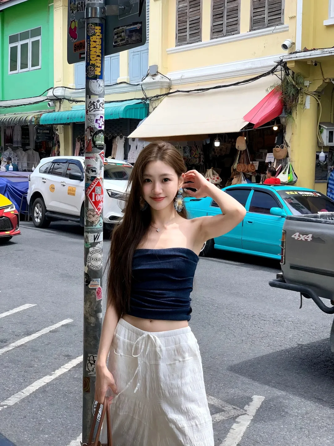 性感抹胸➕休闲裤‼️美式辣妹穿搭✨
