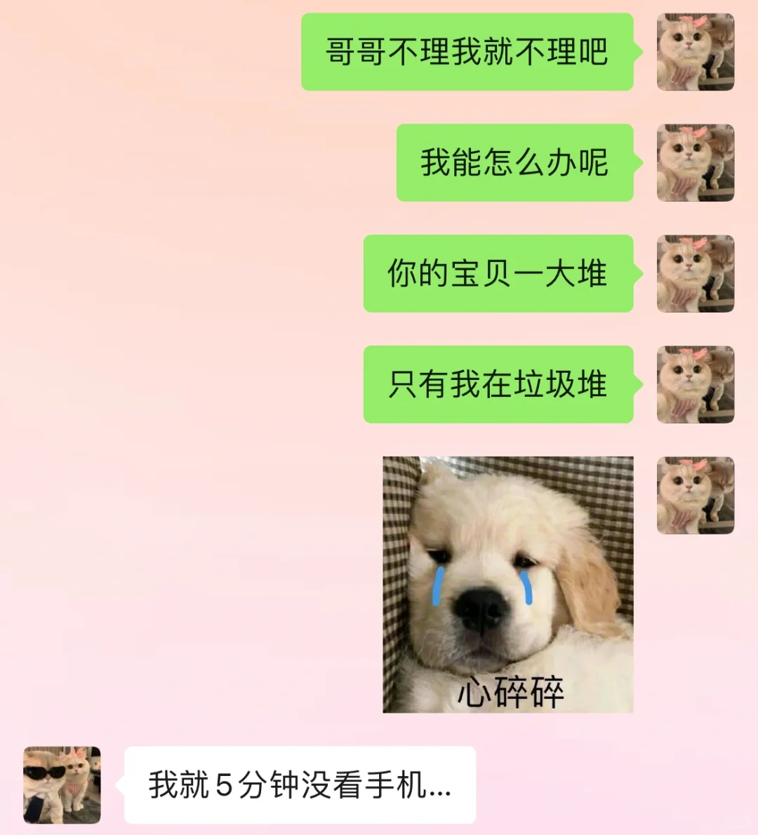 第16弹 男朋友不回微信时给他发