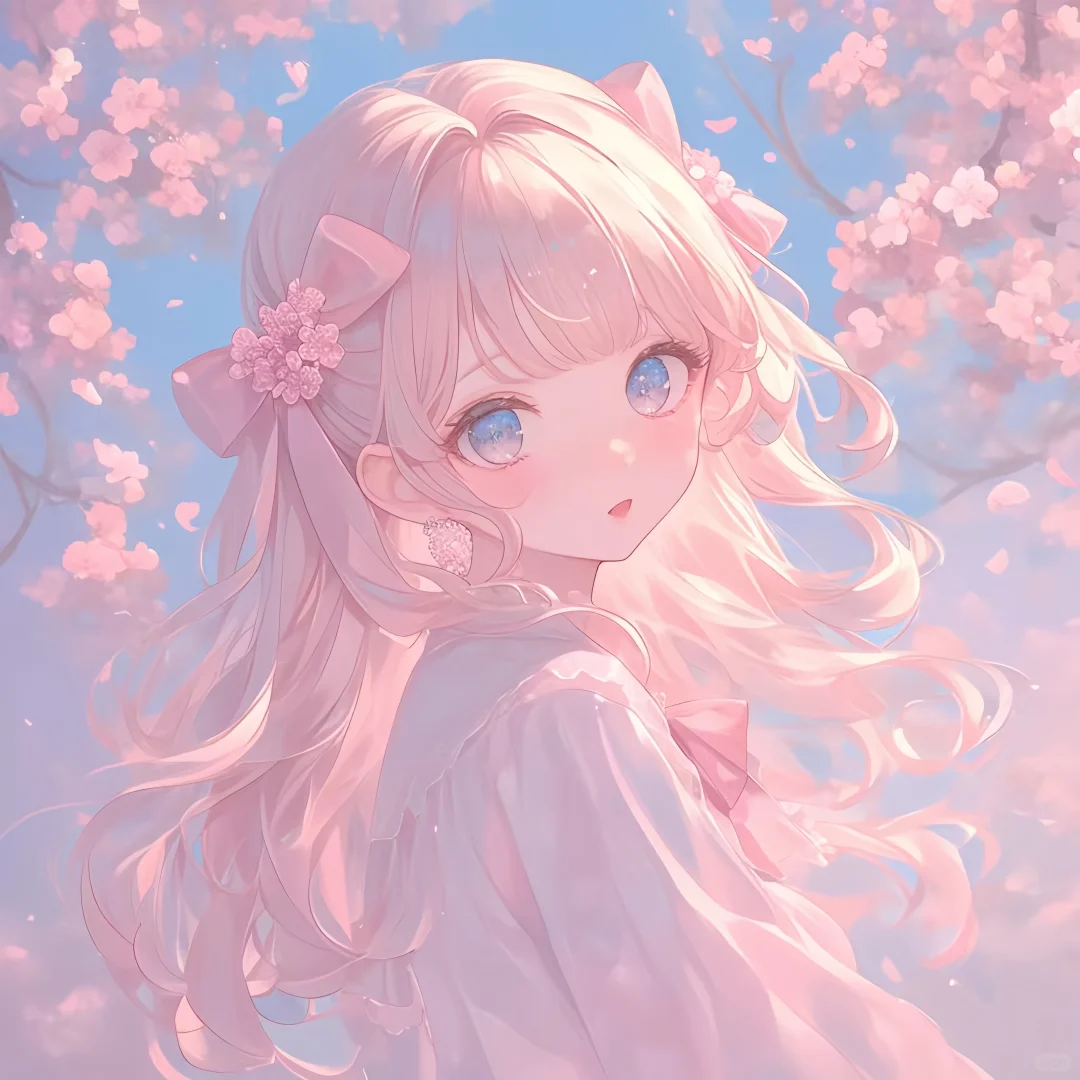 粉色少女头像