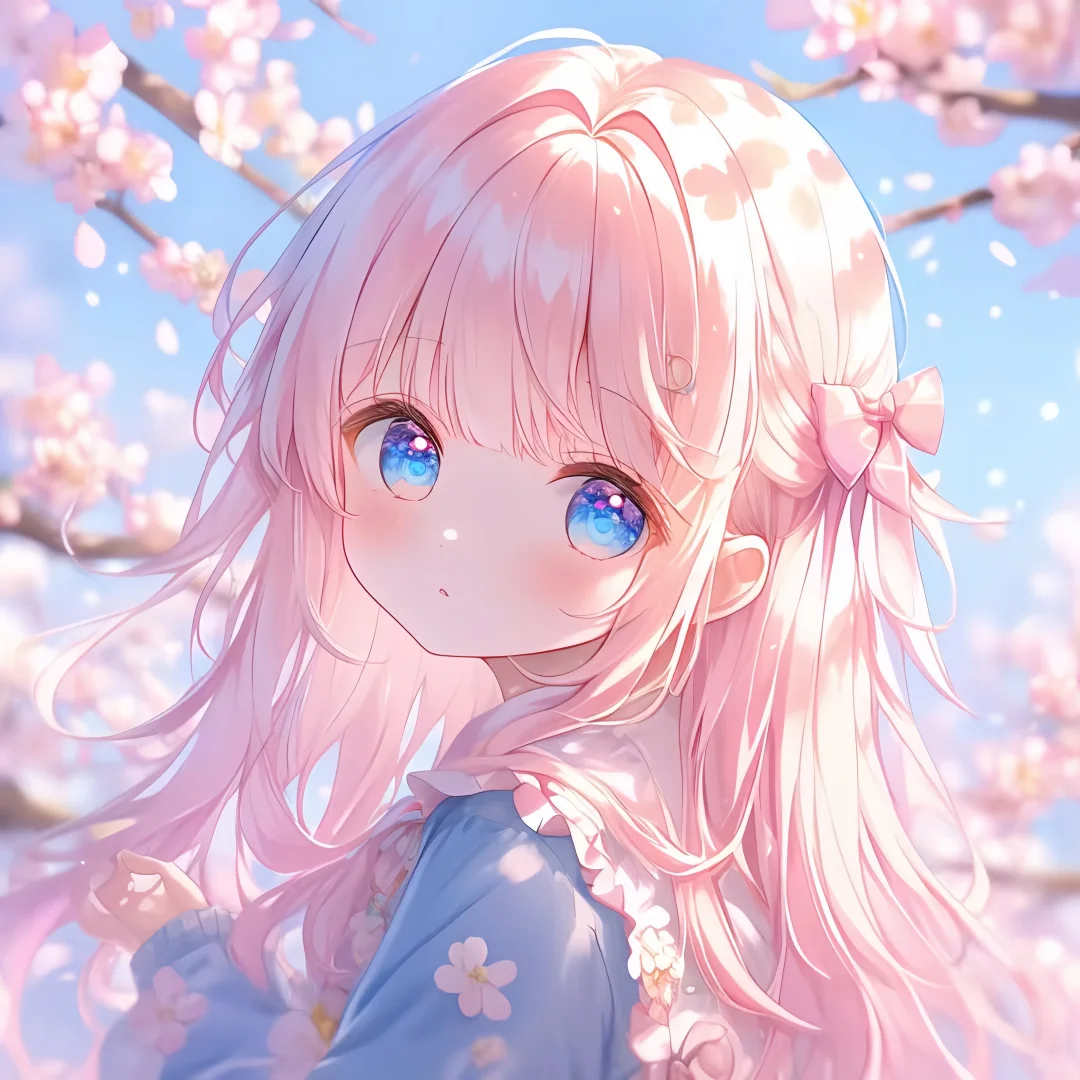 粉色少女头像