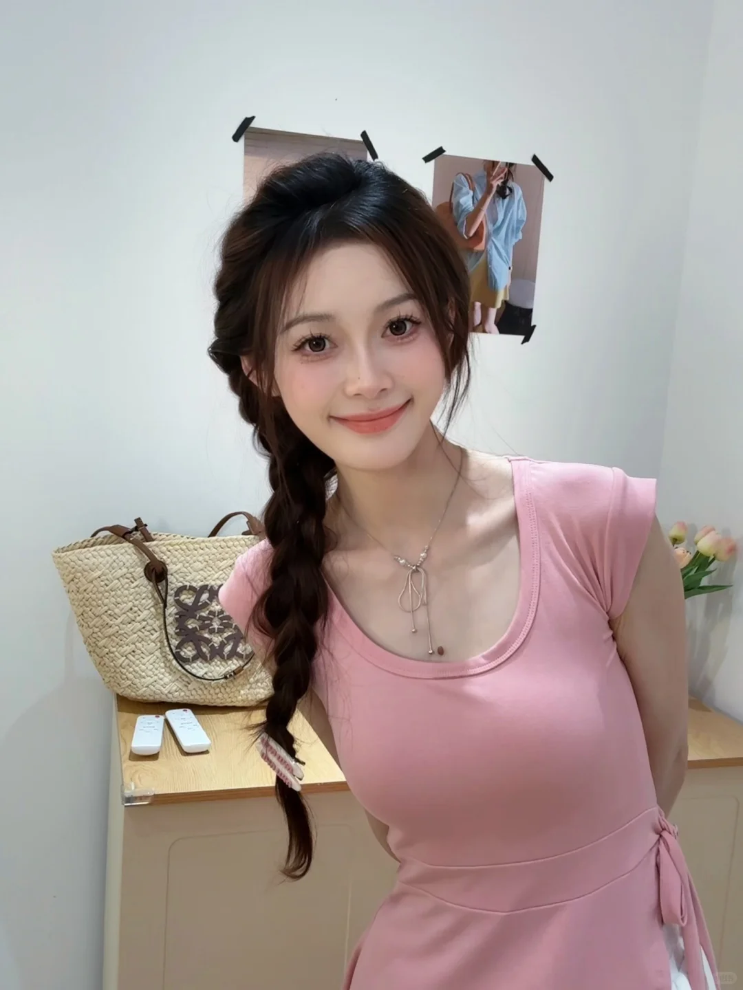 好喜欢这身啊！太爱粉色了叭💕