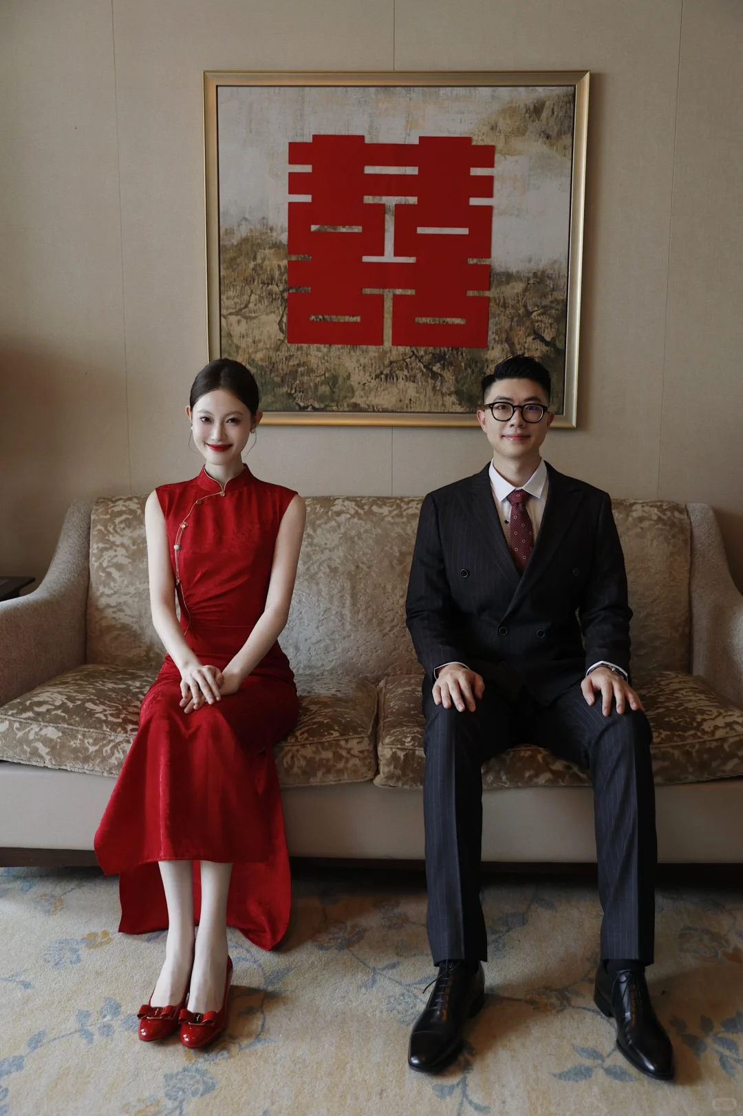 婚礼分享｜红旗袍把我显白到发光