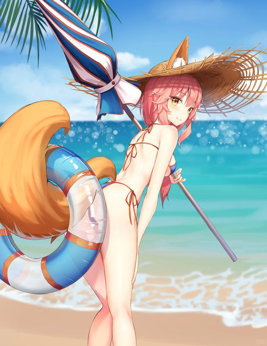 夏日炎炎带来清凉一夏海边戏水动漫壁纸