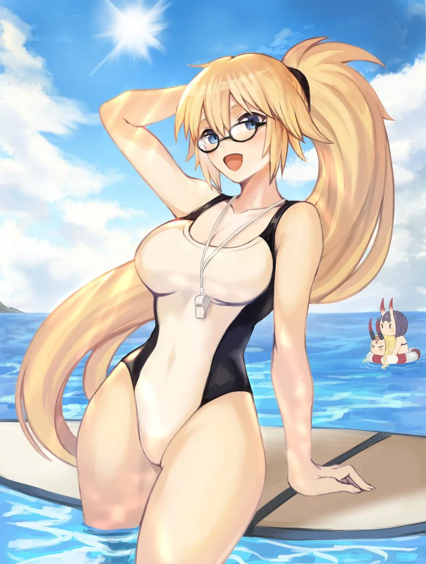 夏日炎炎带来清凉一夏海边戏水动漫壁纸