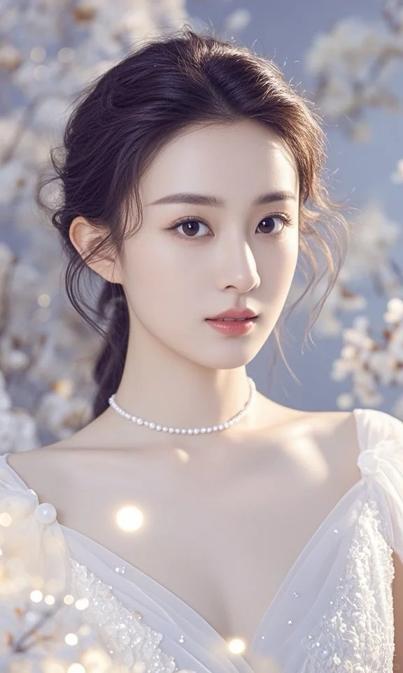白色，代表着纯净！（AI美女）