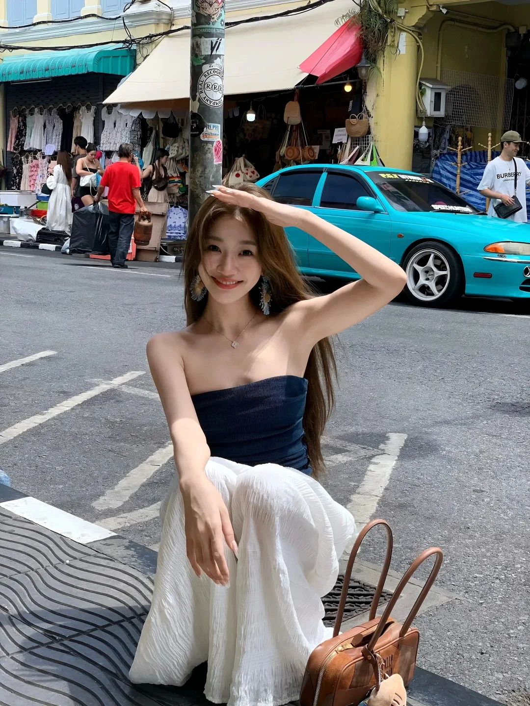 性感抹胸➕休闲裤‼️美式辣妹穿搭✨