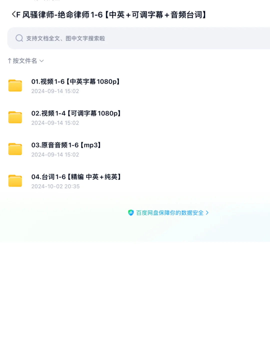 风骚律师1-6季+音频+台词