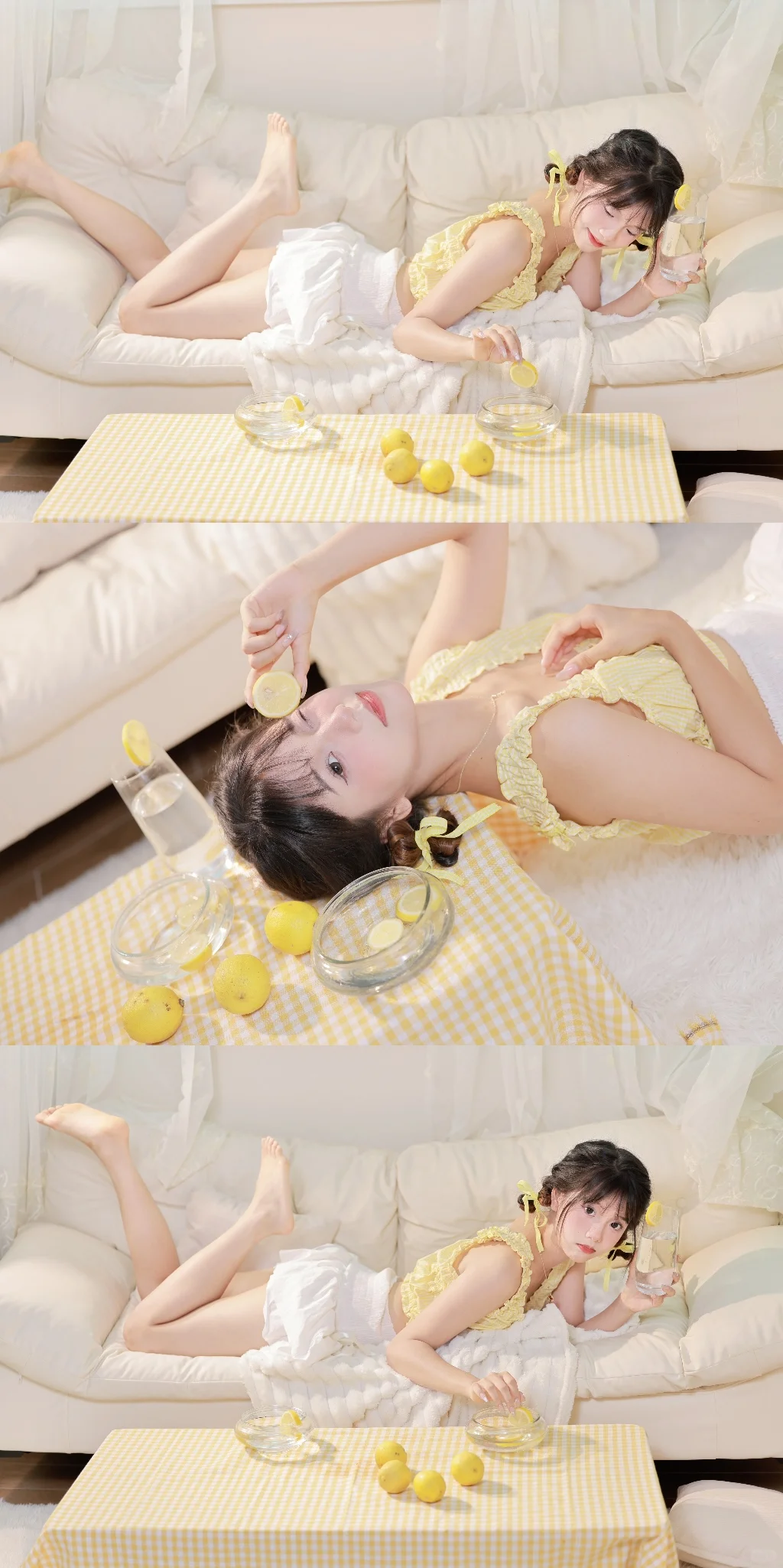 柠檬气泡水味的夏天🍋🍋‍🟩