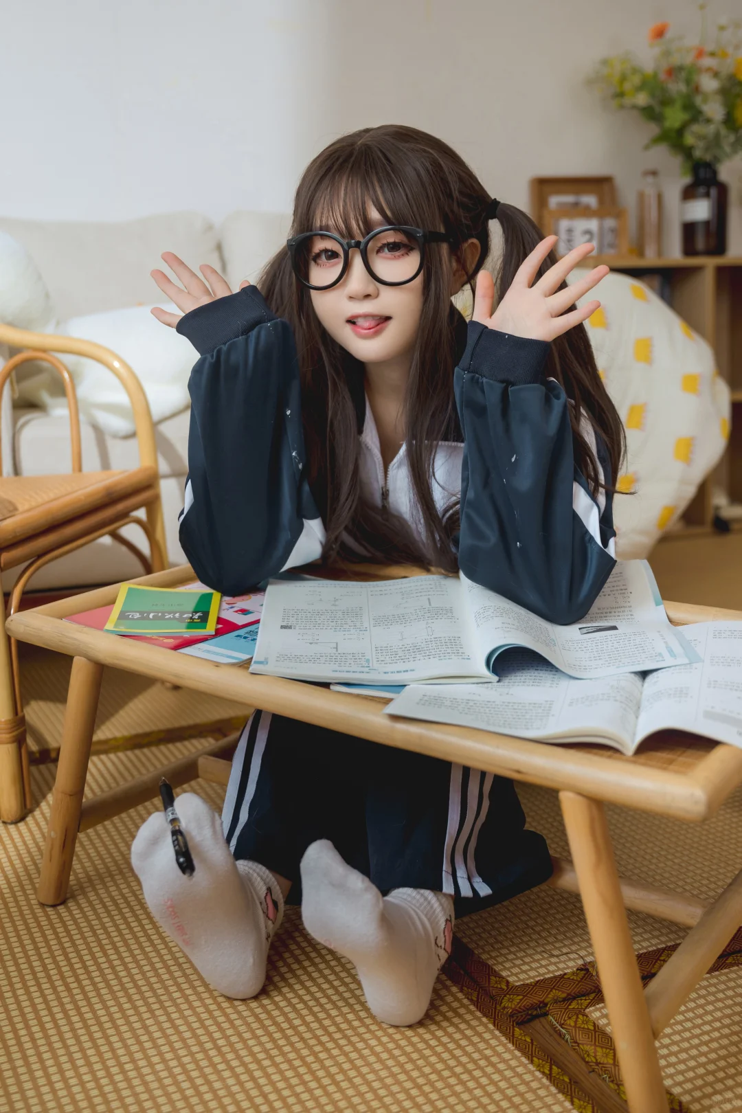 在家里也超甜的女孩子～～