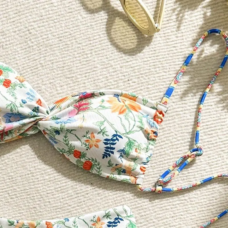 🌺性感碎花比基尼👙夏日必备