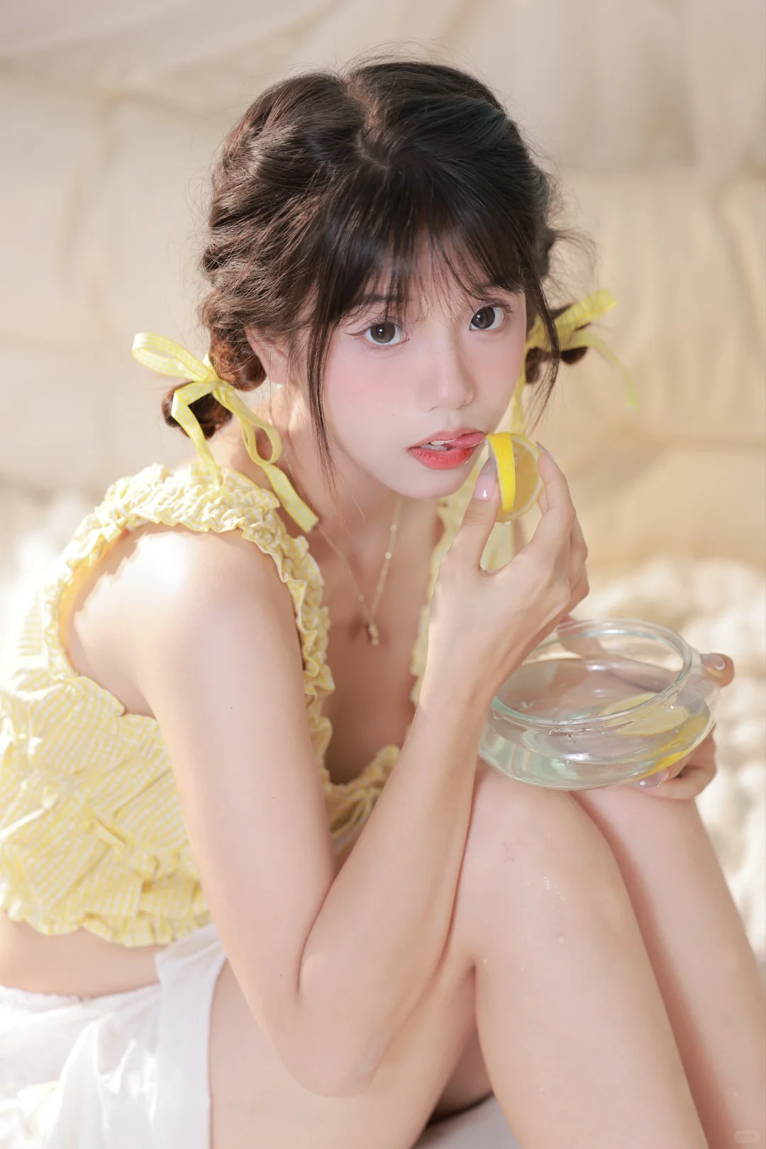柠檬气泡水味的夏天🍋🍋‍🟩