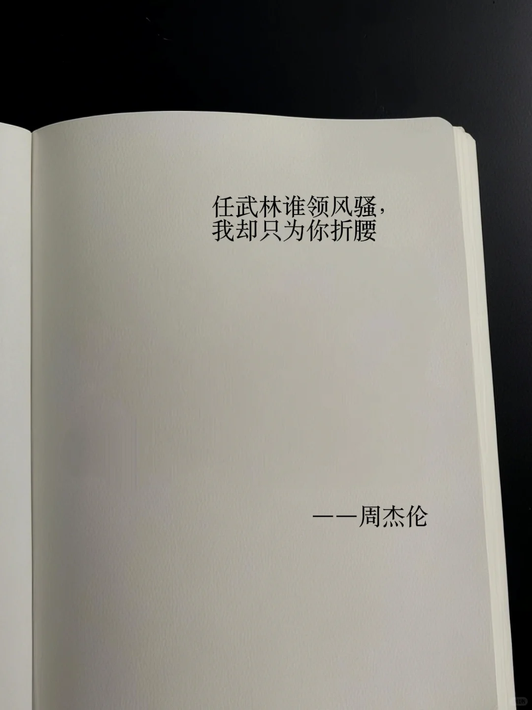 任武林谁领风骚，我却只为你折腰