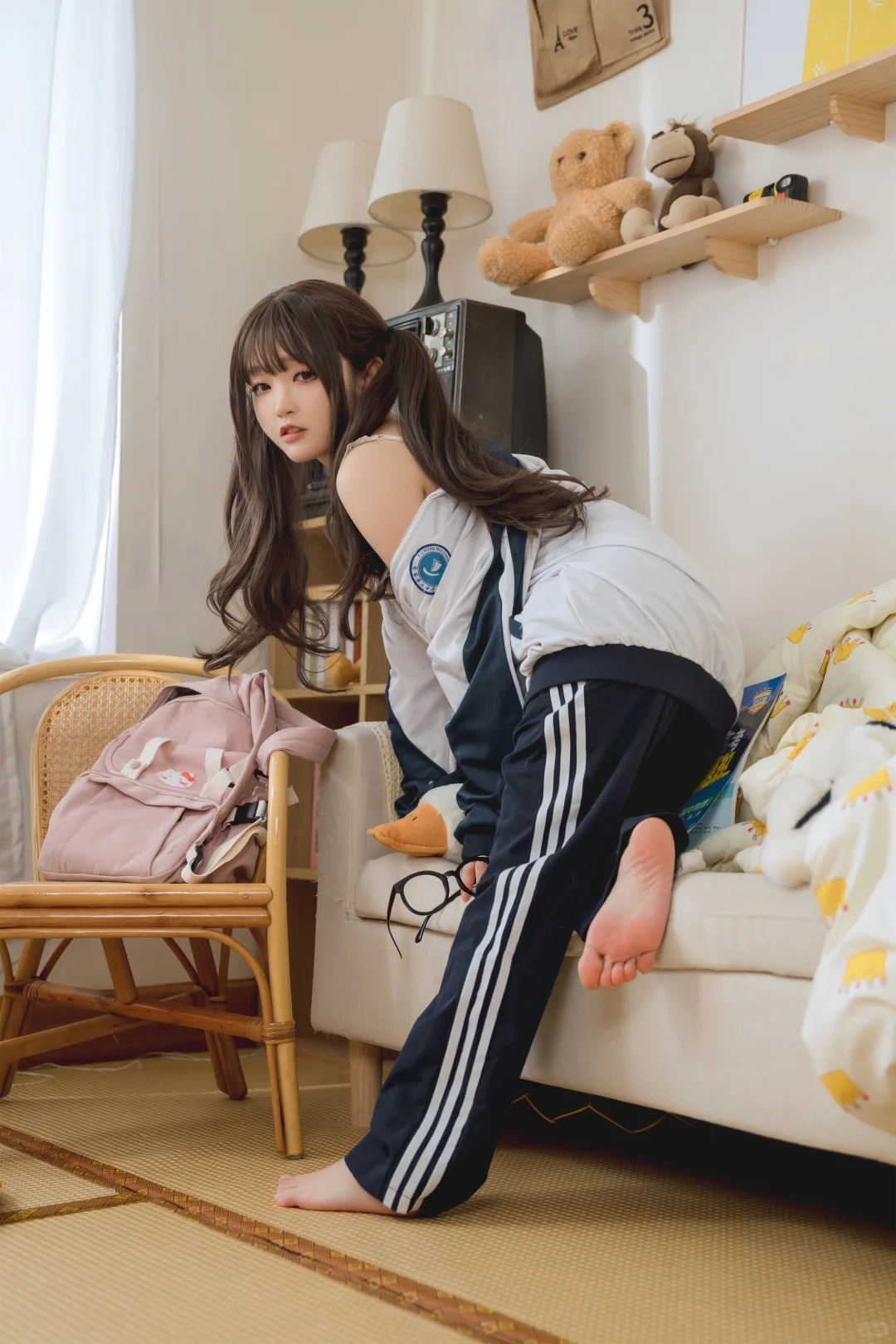 在家里也超甜的女孩子～～