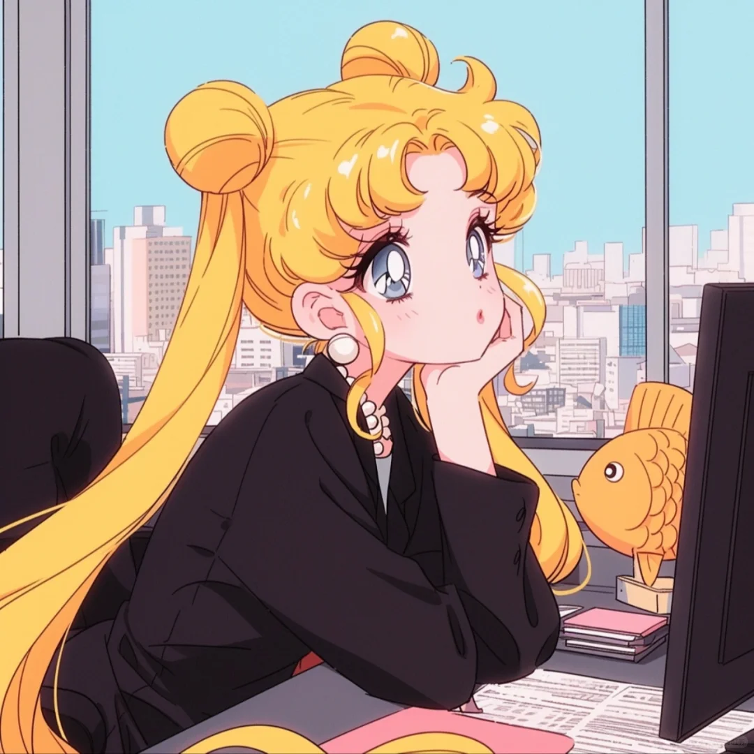 工作💼哪有不摸鱼的｜美少女头像
