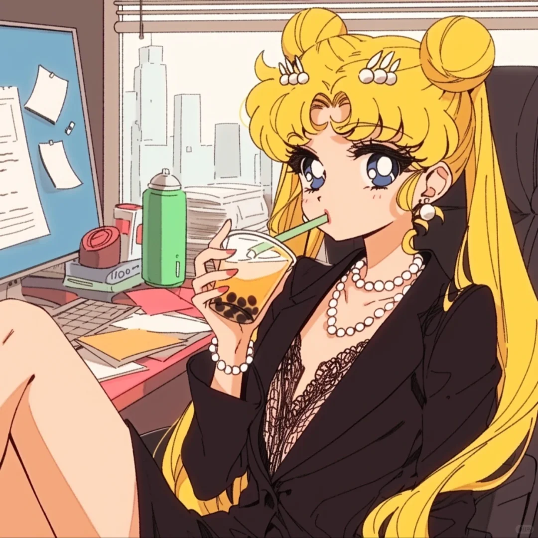 工作💼哪有不摸鱼的｜美少女头像