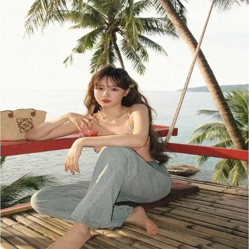 2025彩色印花比基尼👙分体泳装来袭