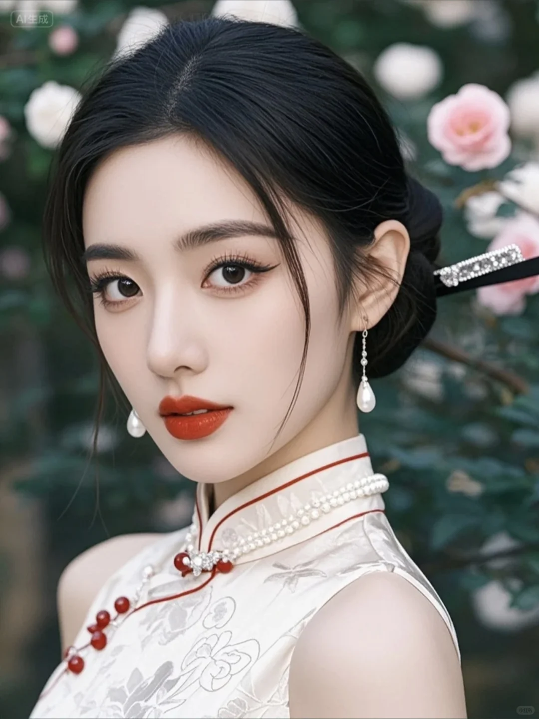 旗袍美人，太美了~Ai生成