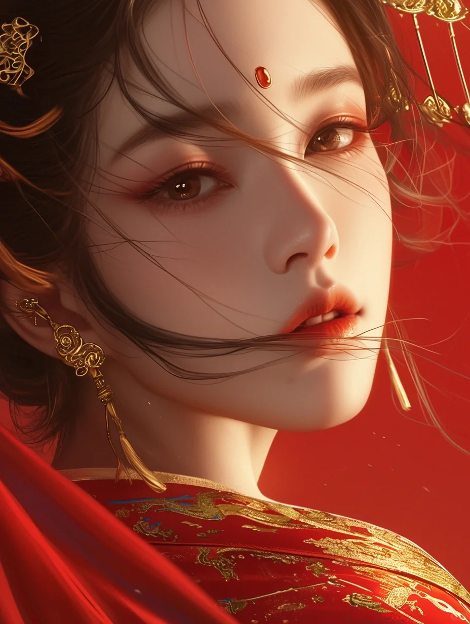 古风壁纸|媚眼如丝眉似月,一颦一笑皆风情