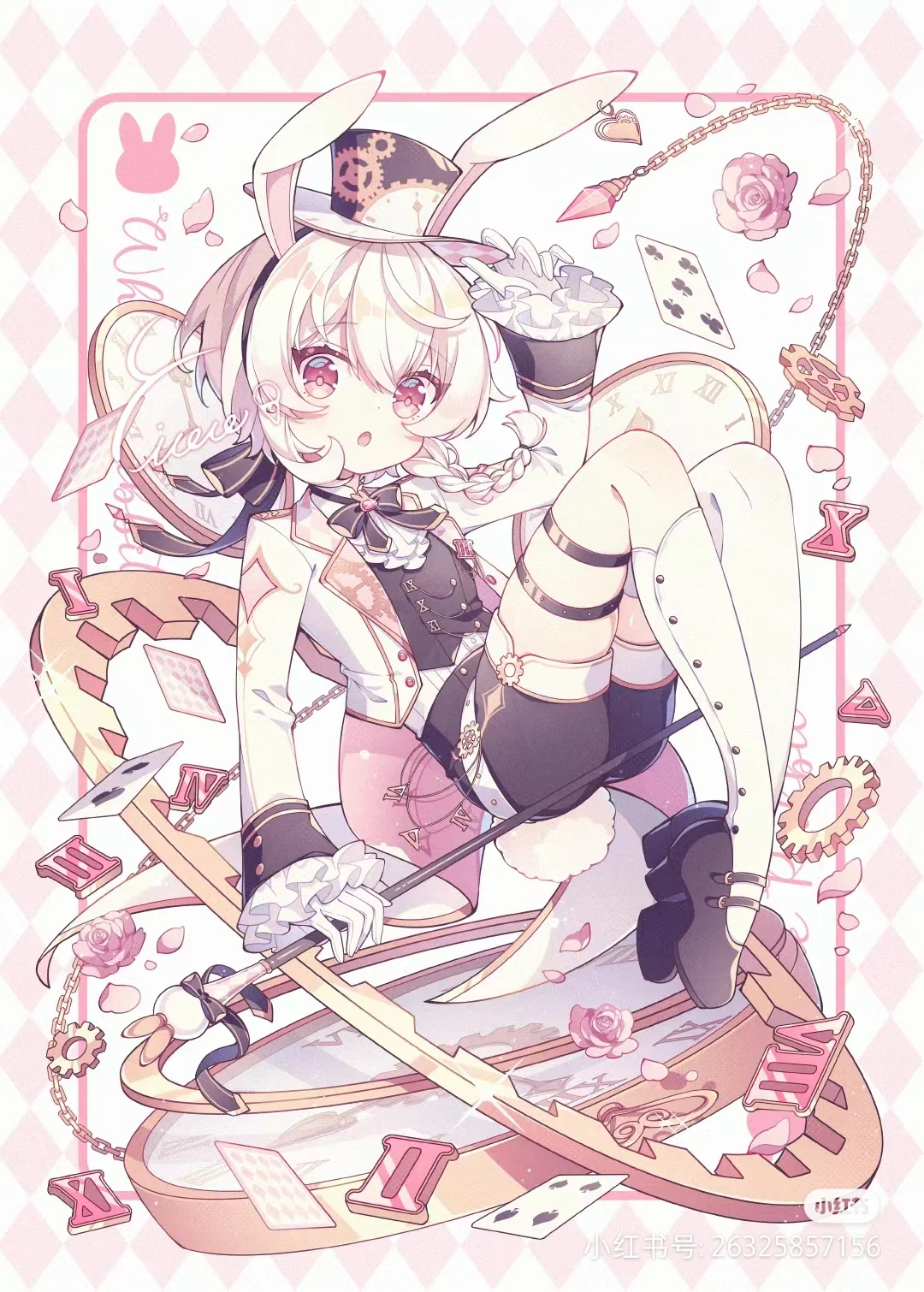 甜心少女插画图✨
