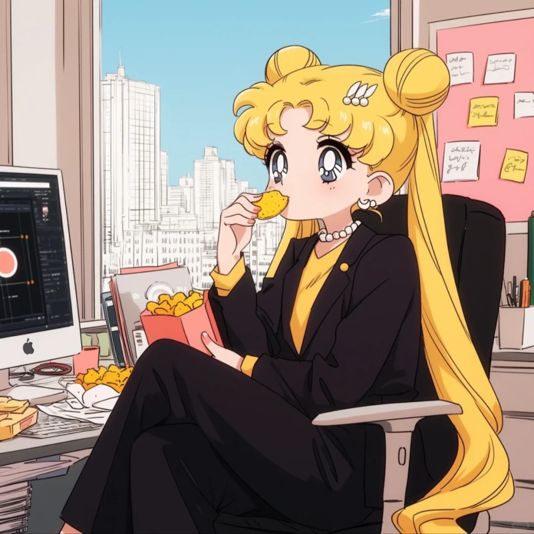 工作💼哪有不摸鱼的｜美少女头像