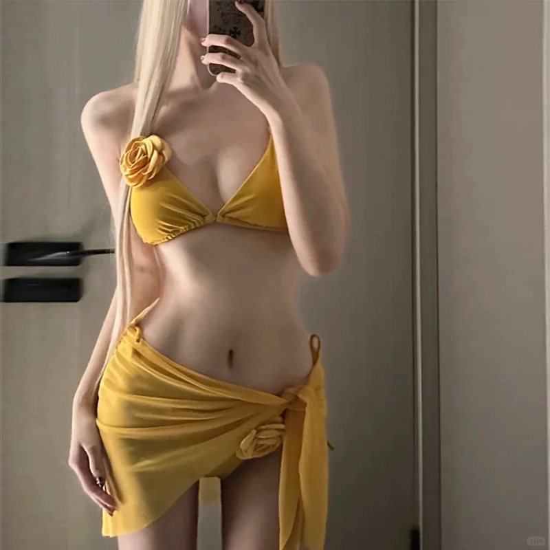 🌟🌟海边出片神器！蓝调比基尼太绝了