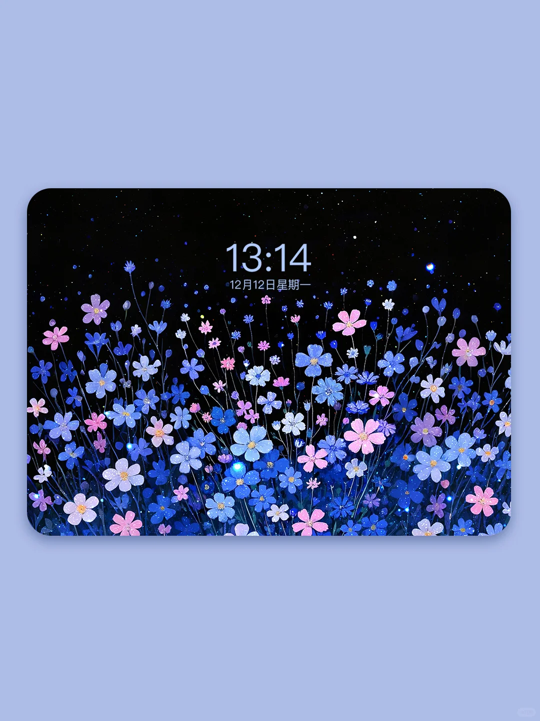 治愈系美学！繁星与野花壁纸