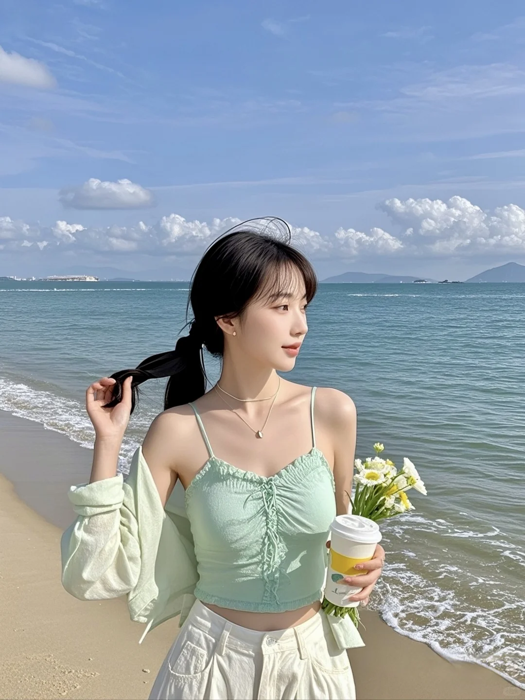 WeChat 海边| 高清女头 头像